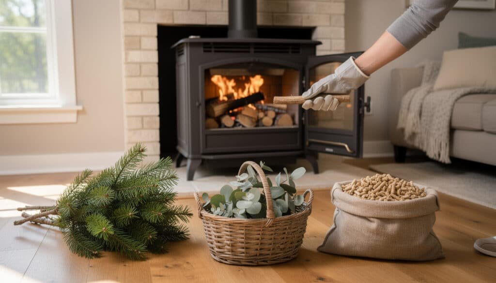 découvrez comment allumer correctement un insert et quels matériaux brûler en toute sécurité, notamment le sapin, l'eucalyptus et les pellets, pour un feu optimal et respectueux.