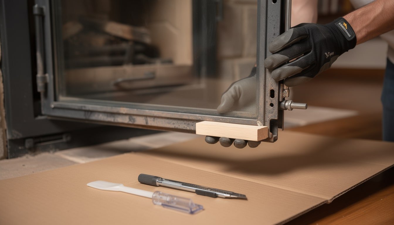 découvrez comment démonter facilement la porte d'insert de votre poêle et mesurer correctement son joint d'étanchéité pour garantir une performance optimale et éviter les fuites.