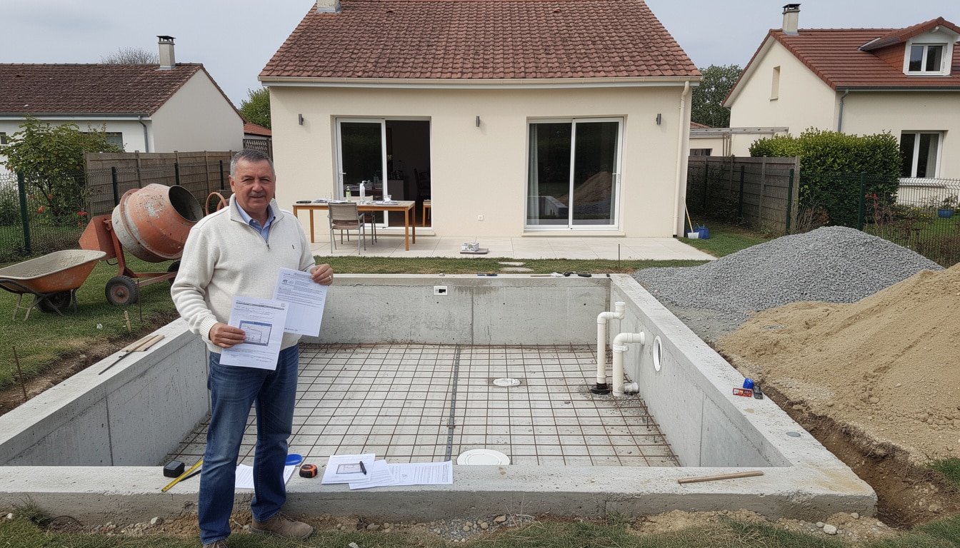 découvrez quand il est nécessaire d'obtenir un permis de construire et de déclarer votre piscine aux impôts pour être en conformité avec la loi.