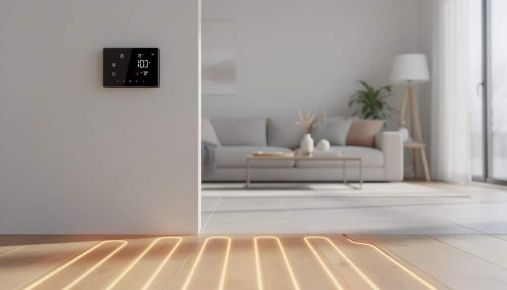 apprenez à ajuster la température et programmer le thermostat de votre plancher chauffant pour un confort optimal et des économies d'énergie toute l'année.