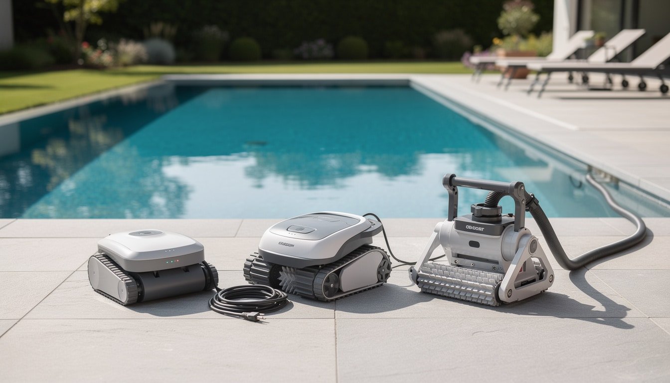 découvrez notre guide complet pour choisir le meilleur robot de piscine, qu'il soit sans fil, électrique ou hydraulique, et facilitez l'entretien de votre bassin.