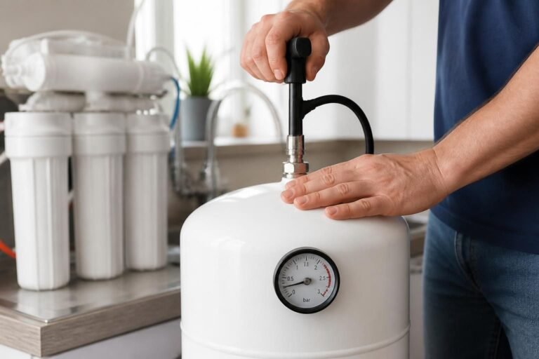 découvrez comment regonfler facilement le ballon de votre osmoseur pour résoudre les problèmes de baisse de pression et garantir un fonctionnement optimal de votre système d'eau.