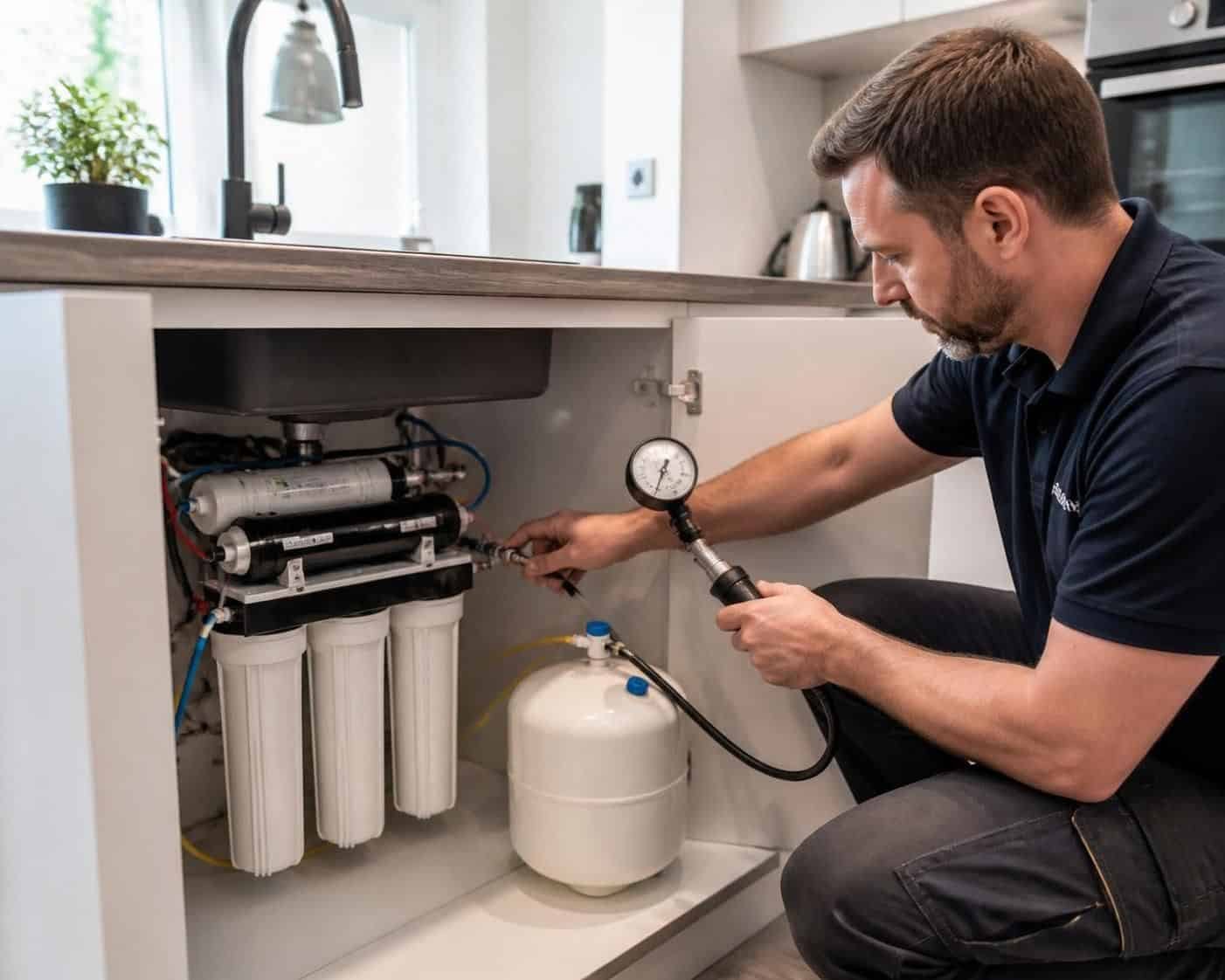 découvrez comment regonfler facilement le ballon d'un osmoseur en cas de baisse de pression pour garantir un fonctionnement optimal de votre système de purification d'eau.