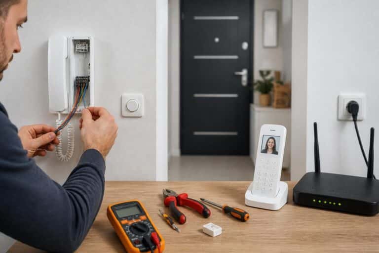 découvrez comment brancher et installer un interphone, qu'il soit avec fil ou sans fil, grâce à notre guide étape par étape facile à suivre.