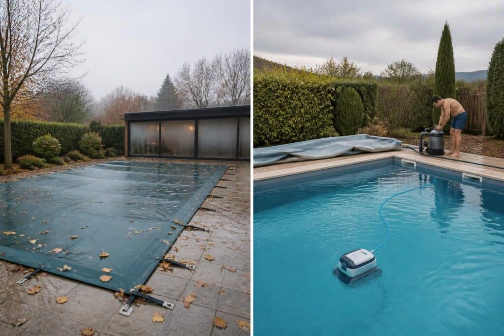 découvrez comment hiverner efficacement votre piscine grâce aux méthodes d'hivernage passif et actif, et apprenez à la remettre en route facilement au retour des beaux jours.