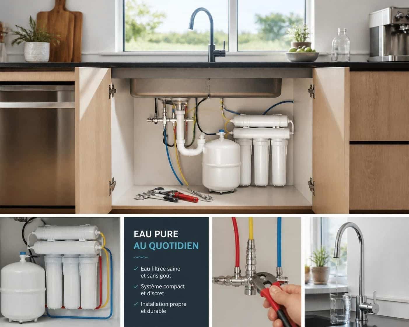 découvrez comment installer et brancher facilement un osmoseur sous évier ou sur robinet grâce à notre guide clair et détaillé, pour une eau pure à domicile.