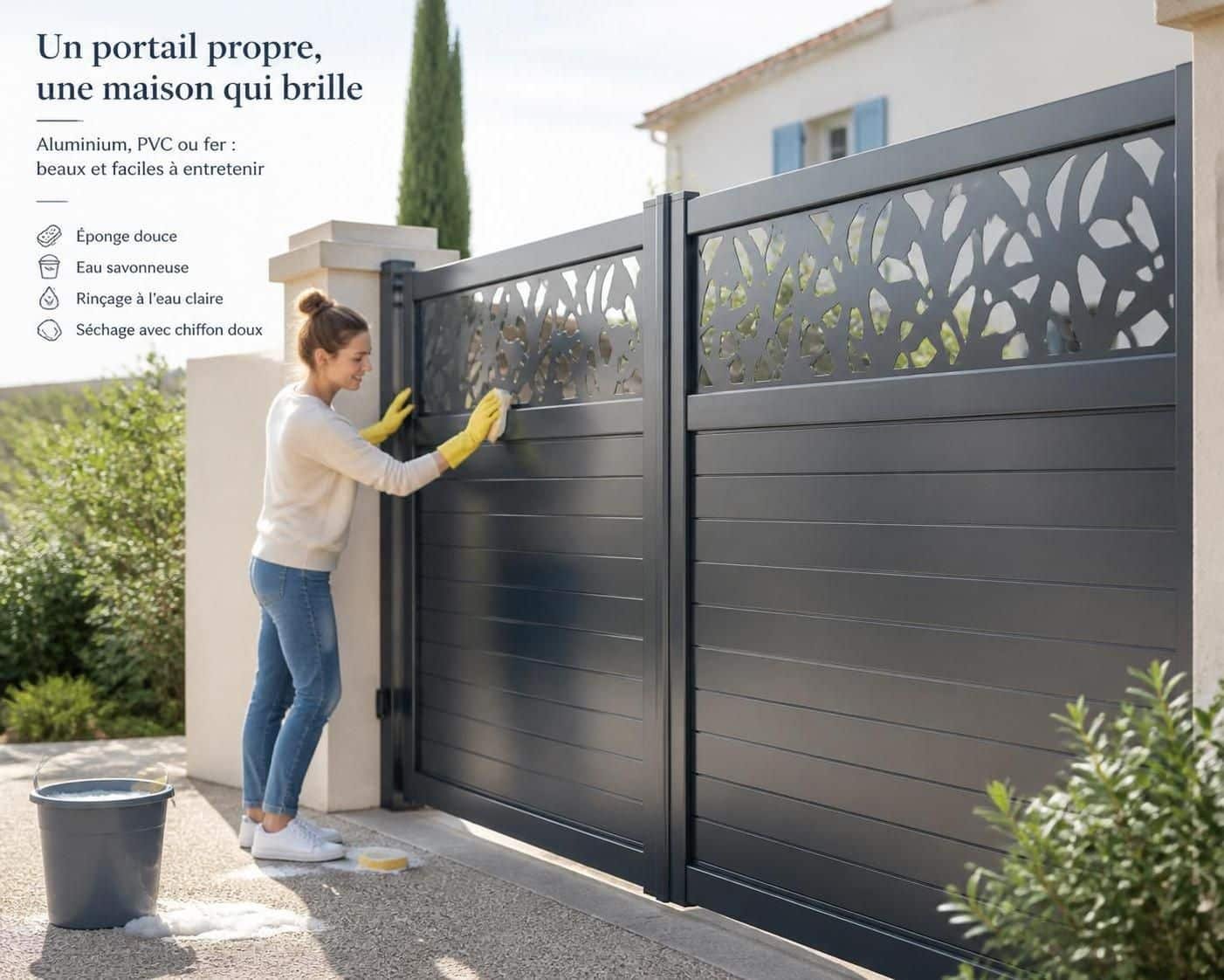 découvrez des conseils pratiques pour nettoyer et entretenir efficacement votre portail en aluminium, pvc ou fer, afin de préserver sa beauté et sa durabilité.