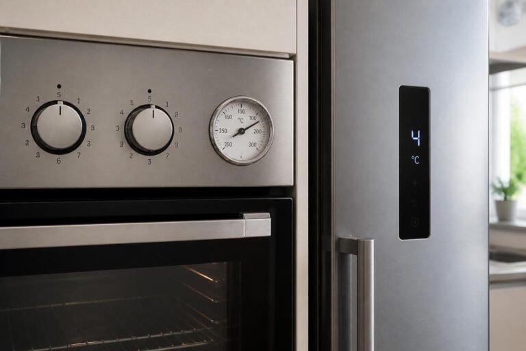 découvrez à quelles températures correspondent les thermostats 6, 7 et 200 degrés pour une cuisson parfaite et une conservation optimale au frigo.