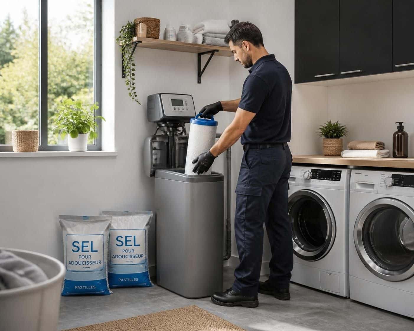 découvrez quand changer le filtre de votre adoucisseur d'eau et combien de sacs de sel prévoir pour un entretien optimal et une eau toujours douce.