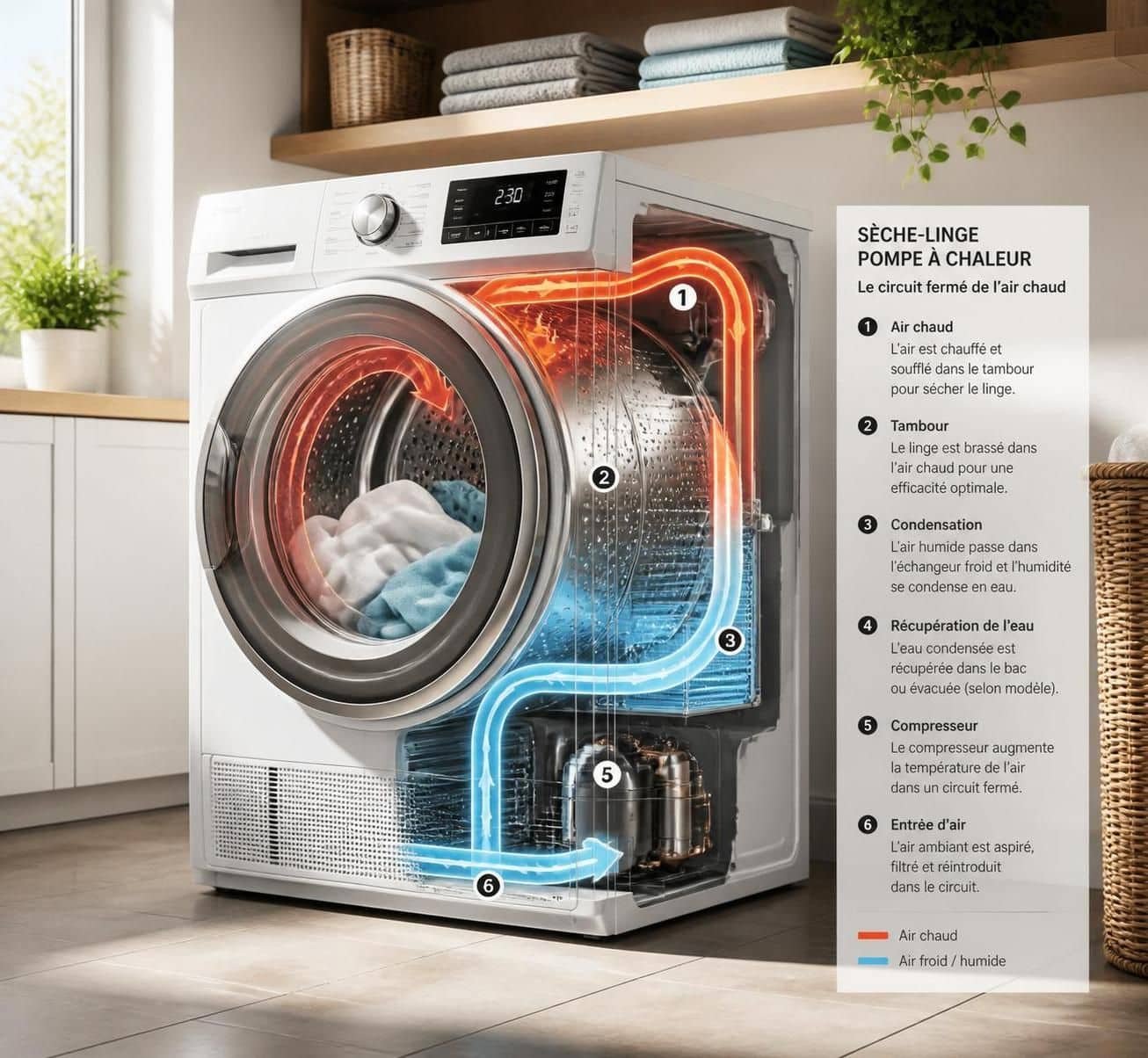 découvrez le fonctionnement du sèche-linge à pompe à chaleur et évaluez son efficacité énergétique pour faire un choix économique et écologique.