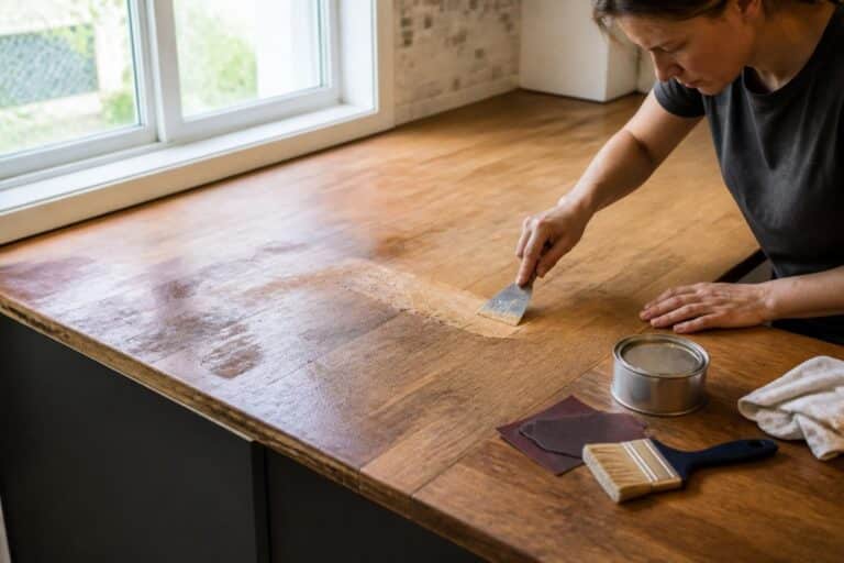 découvrez comment réparer efficacement un plan de travail en bois abîmé par l'eau grâce à nos conseils pratiques et faciles à suivre.