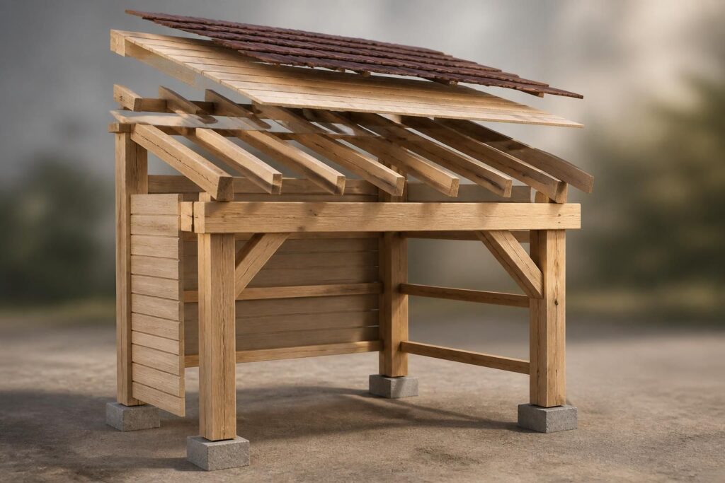découvrez le schéma de base pour construire un appentis en bois solide et durable. guide étape par étape pour une structure fiable et esthétique.