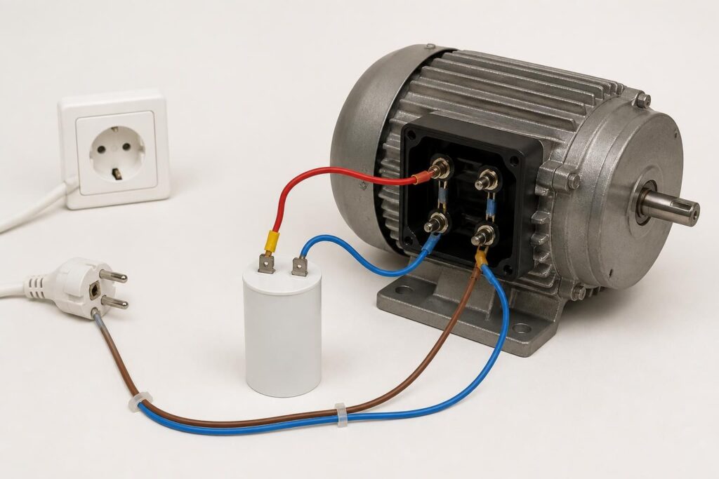 découvrez comment brancher un moteur électrique 220v avec condensateur grâce à notre schéma détaillé et explications claires pour un montage facile et sécurisé.
