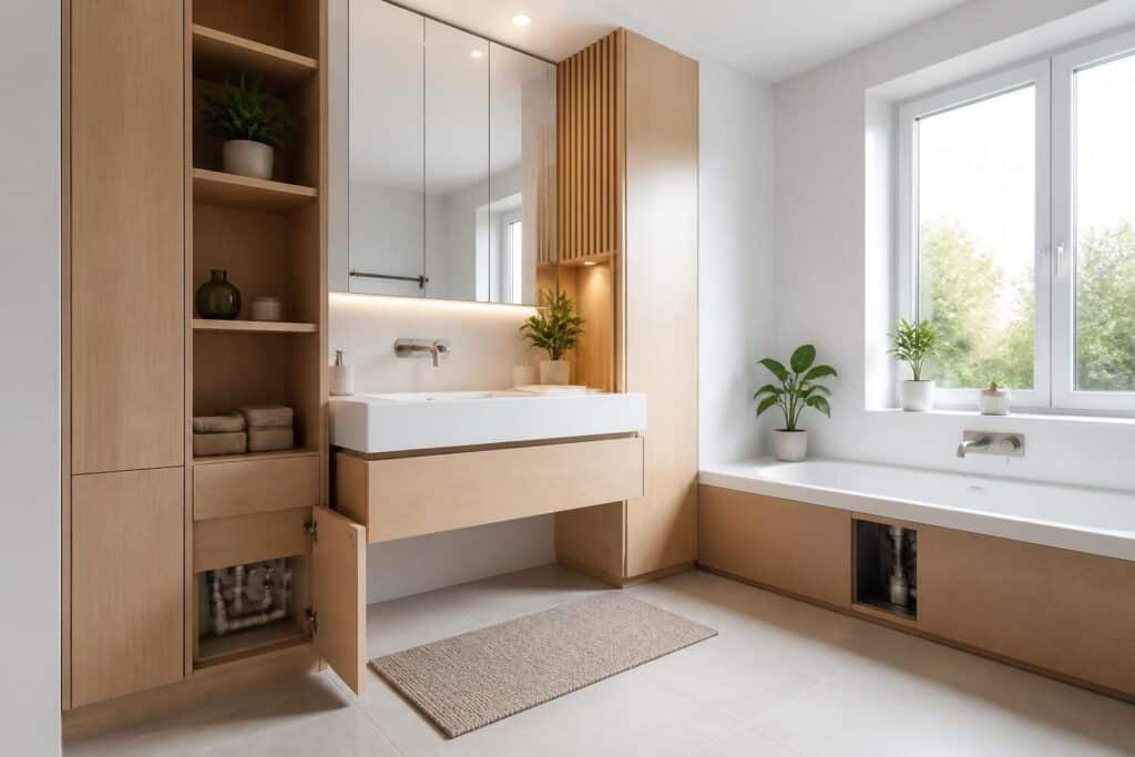 découvrez des solutions pratiques et esthétiques pour cacher les tuyaux dans votre salle de bain, alliant propreté et accessibilité pour un espace harmonieux.