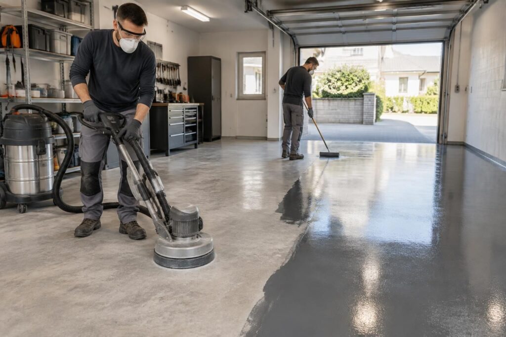 découvrez comment préparer un sol de garage en béton et appliquer une résine durable pour obtenir une finition résistante, esthétique et facile à entretenir.