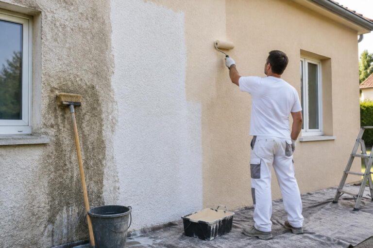 découvrez comment peindre un crépi extérieur : lessivage, préparation du support, primaire d’accroche et application des couches pour un résultat durable.